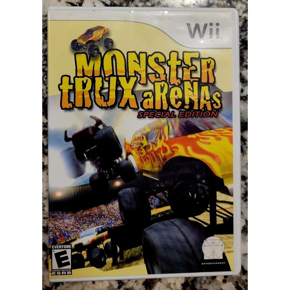 NINTENDO Wii: Monster Trux: Arenas Special Edition, TESTED, CIB, FAST SHIPPING